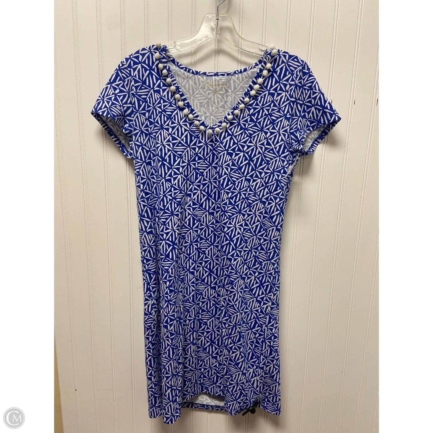 Dress Designer By Lilly Pulitzer In Blue & White, Size: S