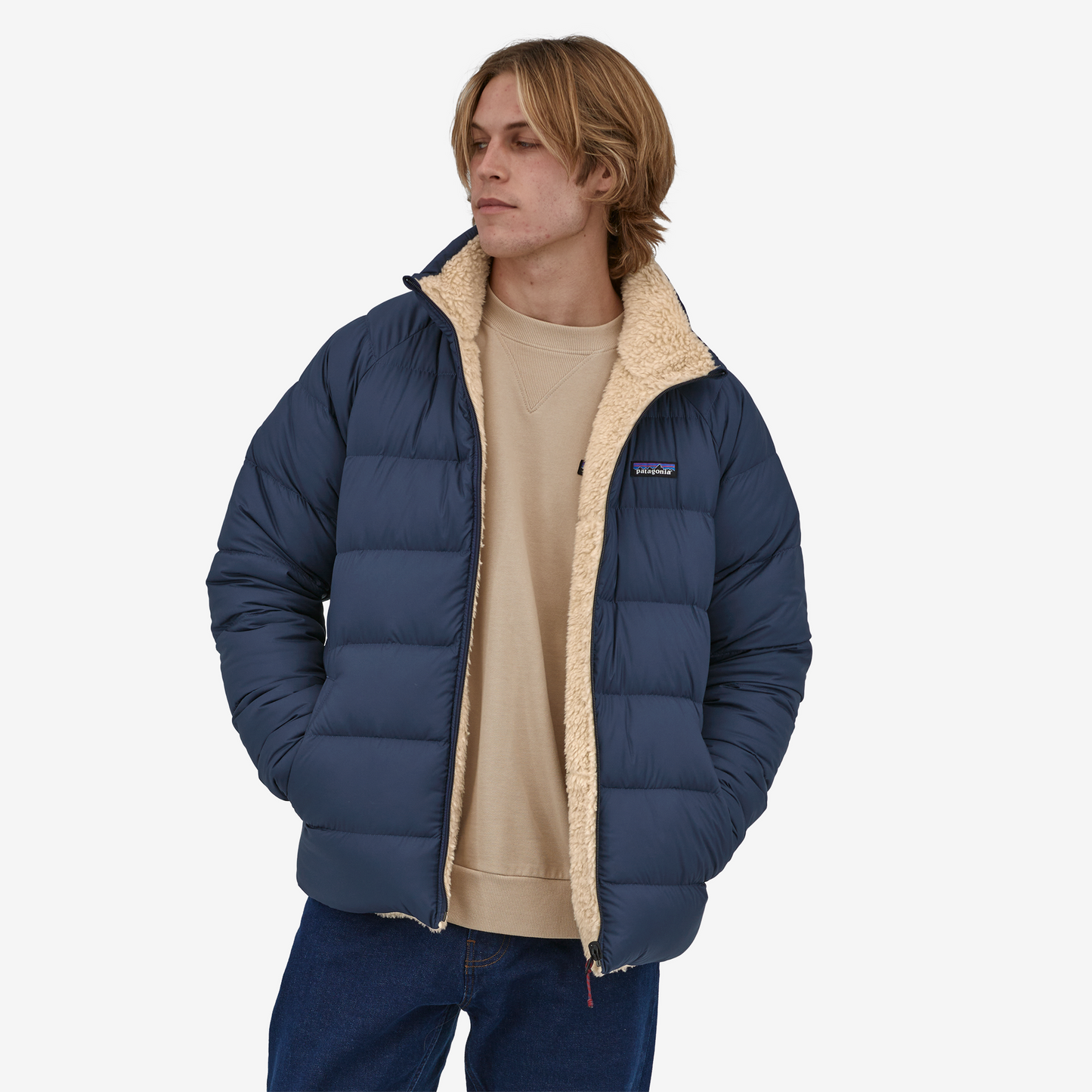 Men's Reversible Silent Down Fleece Jacket