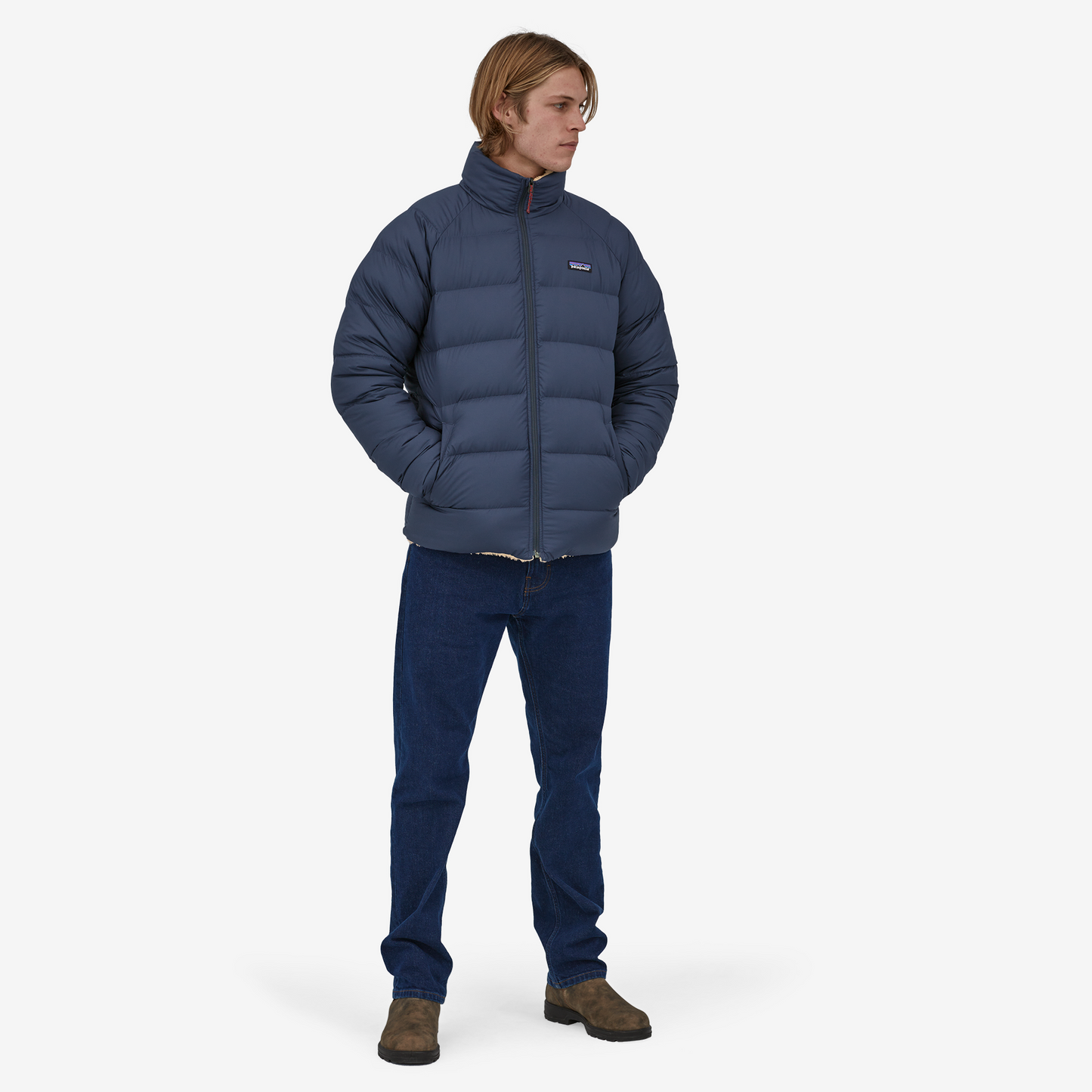 Men's Reversible Silent Down Fleece Jacket