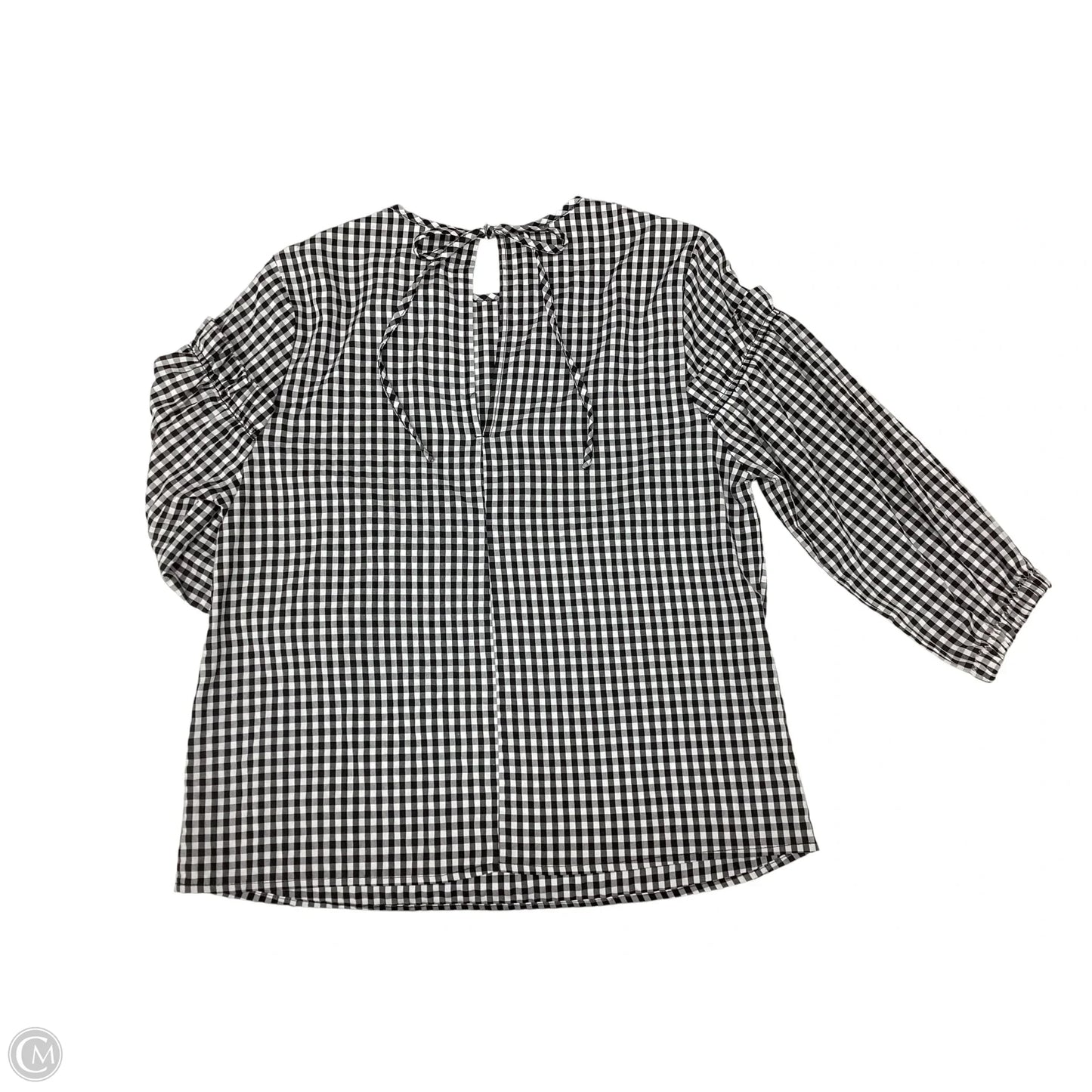 Top Long Sleeve By Melloday In Black & White, Size: M