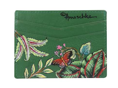 Green Butterfly Credit Card Case - 1032