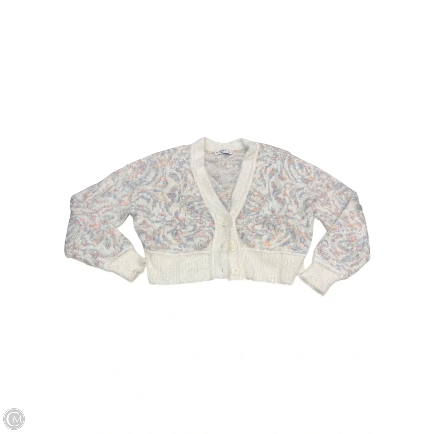 Sweater Cardigan By Arizona In Multi-colored, Size: L