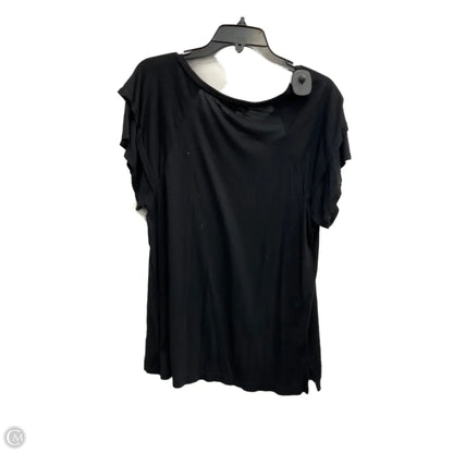 Top Short Sleeve Basic By Loft In Black, Size: L