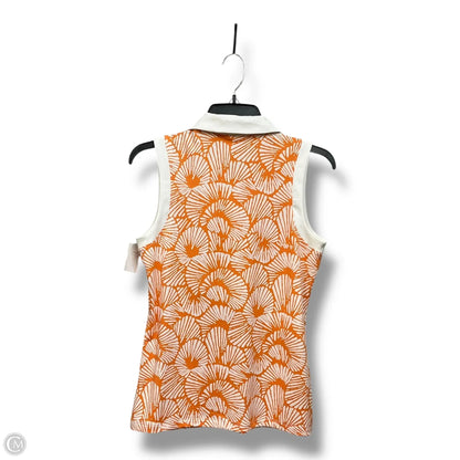 Top Sleeveless By Tommy Bahama In Orange & White, Size: M