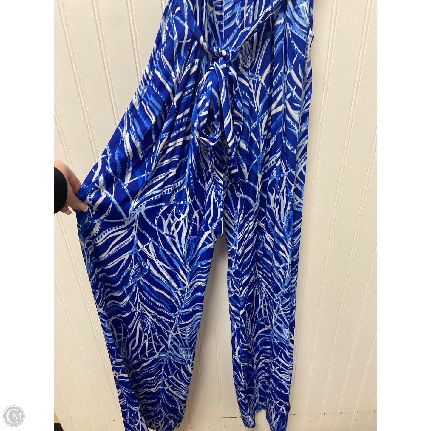 Jumpsuit Designer By Lilly Pulitzer In Blue & White, Size: Xs