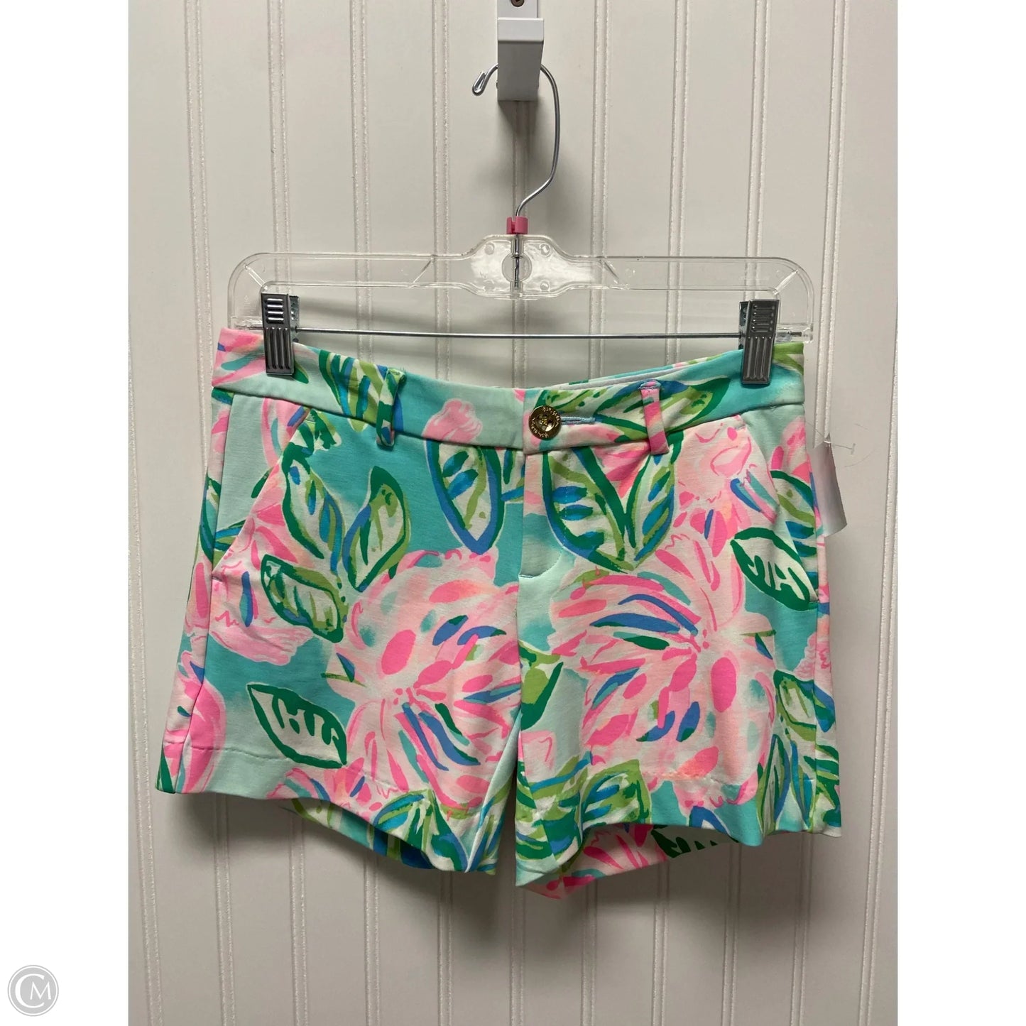 Shorts Designer By Lilly Pulitzer In Aqua, Size: 0