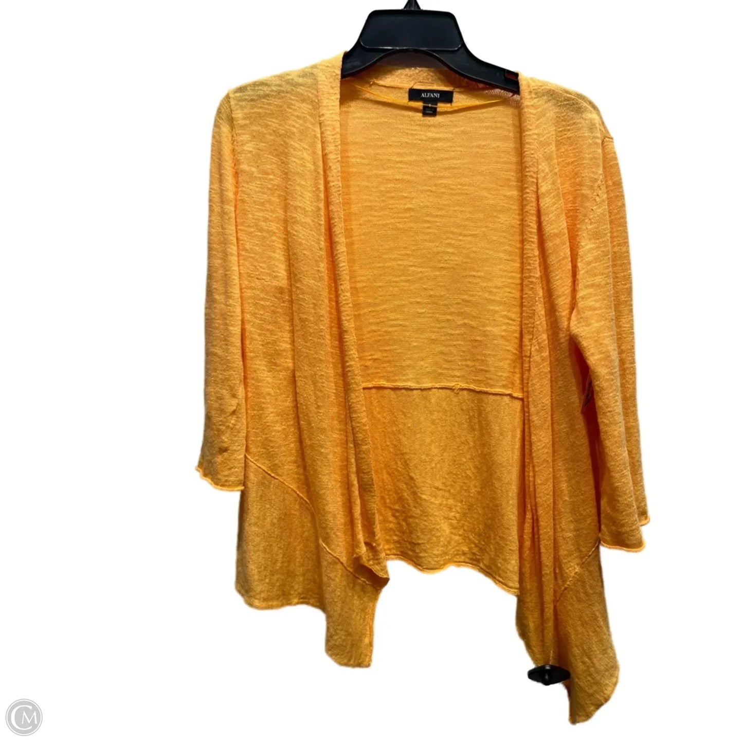 Sweater Cardigan By Alfani In Orange, Size: S