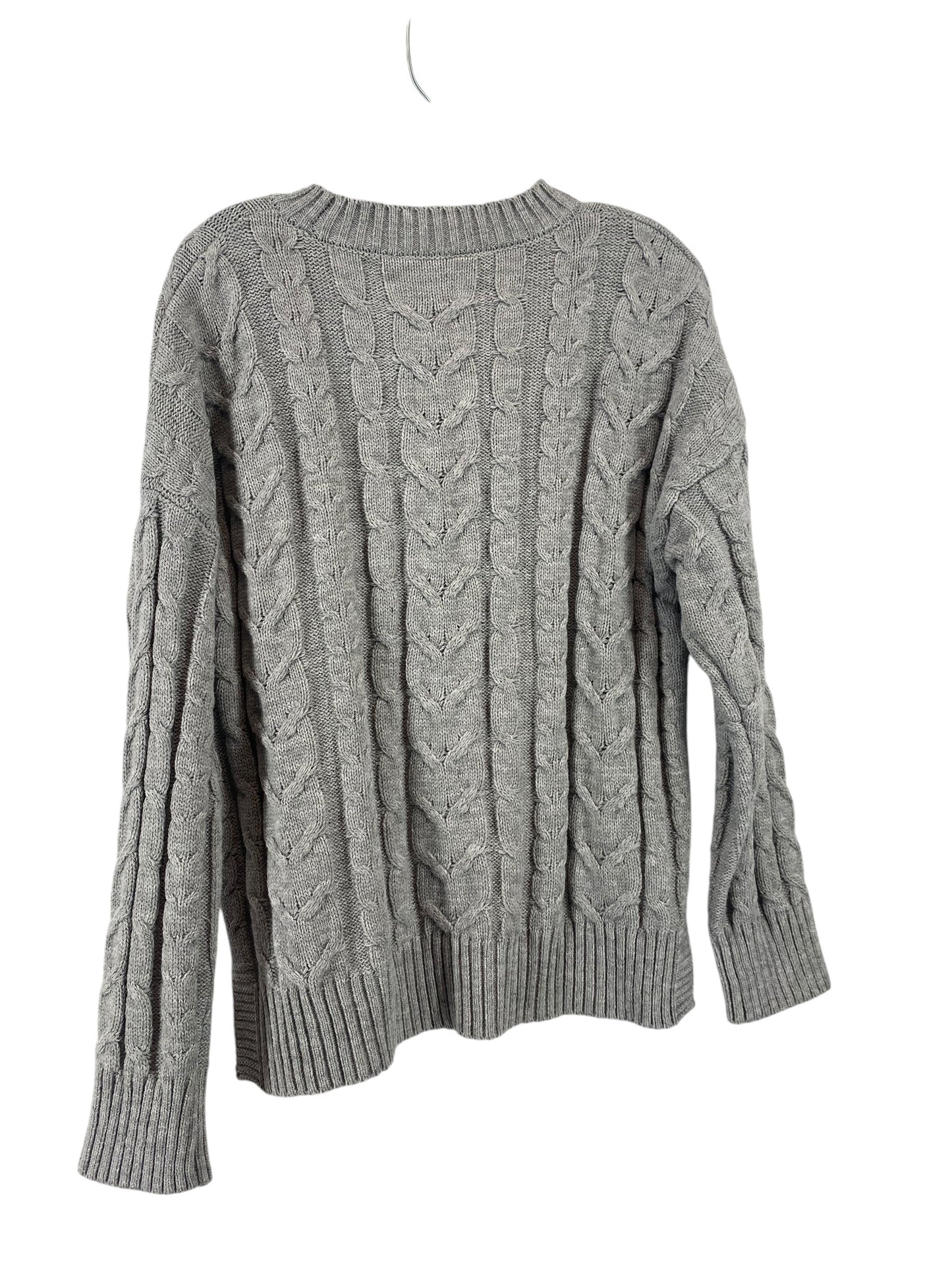 Sweater By Time And Tru In Grey, Size: L