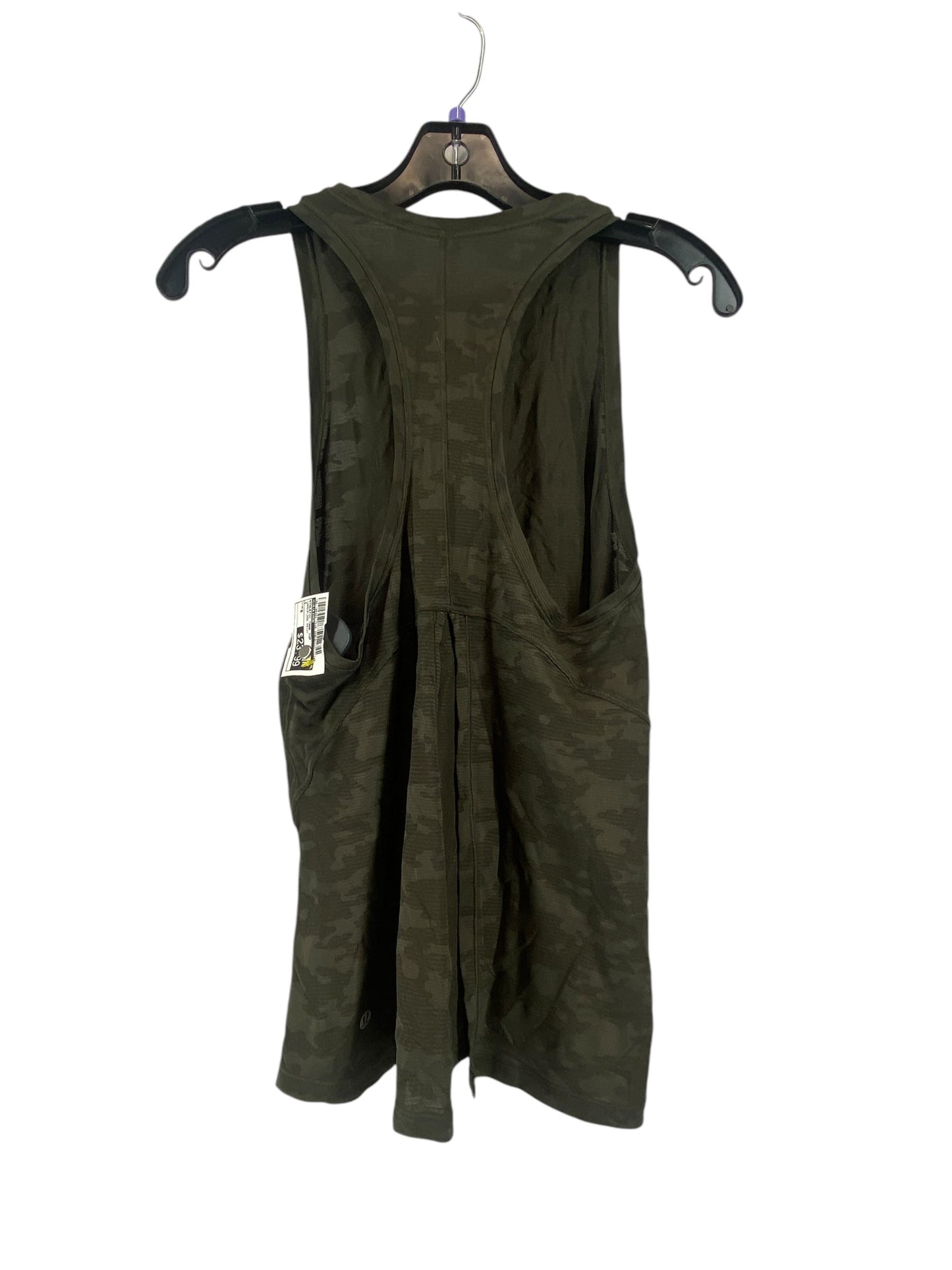 Athletic Tank Top By Lululemon In Camouflage Print, Size: 6