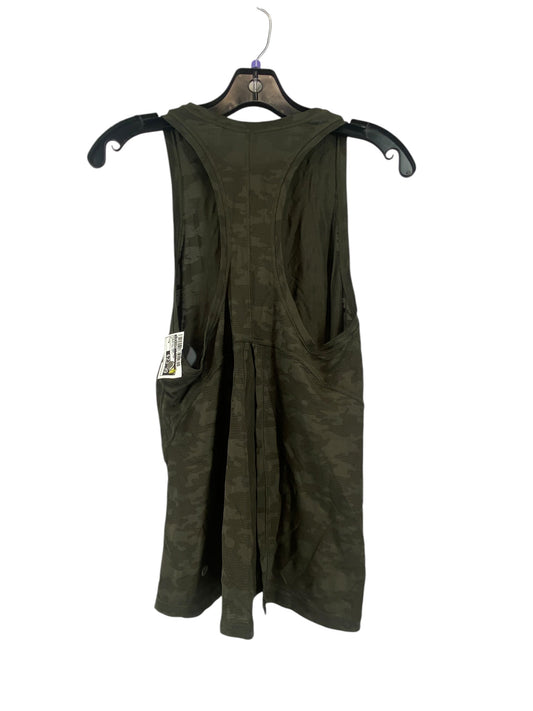 Athletic Tank Top By Lululemon In Camouflage Print, Size: 6