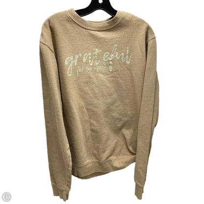 Sweater By Clothes Mentor In Tan, Size: M