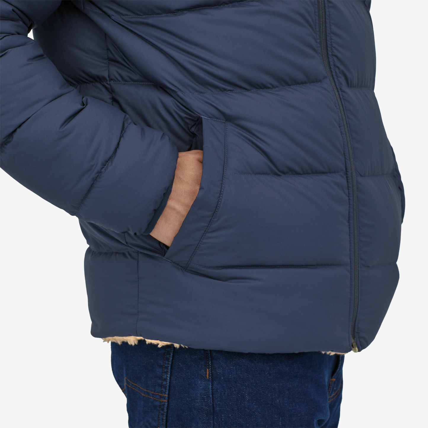 Men's Reversible Silent Down Fleece Jacket