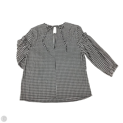 Top Long Sleeve By Melloday In Black & White, Size: M