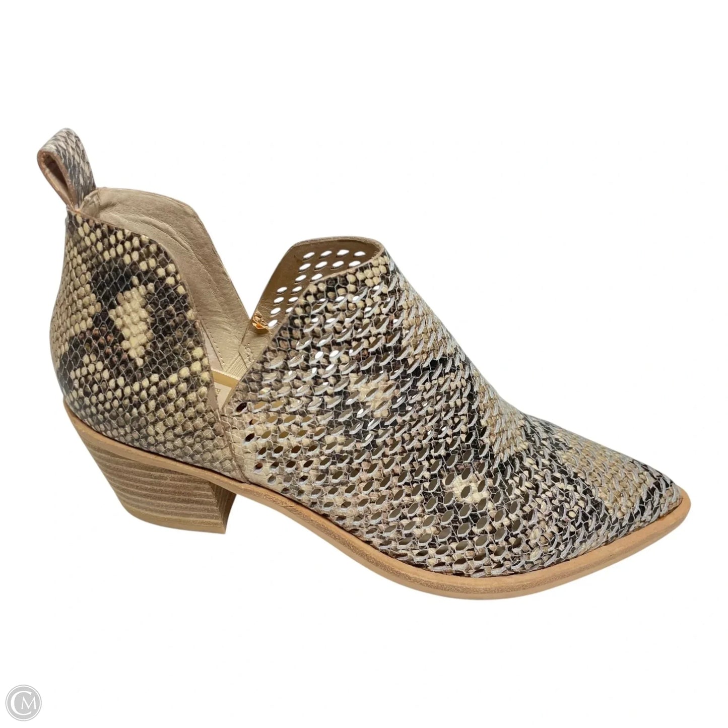 Boots Ankle Heels By Dolce Vita In Animal Print, Size: 7