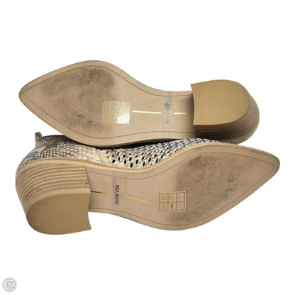 Boots Ankle Heels By Dolce Vita In Animal Print, Size: 7