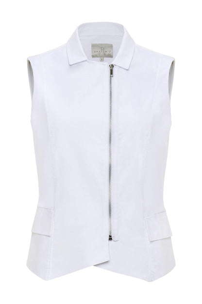 Eliana Vest Top White