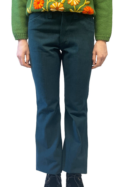 Vintage Seventies Lee Teal Flare Pants